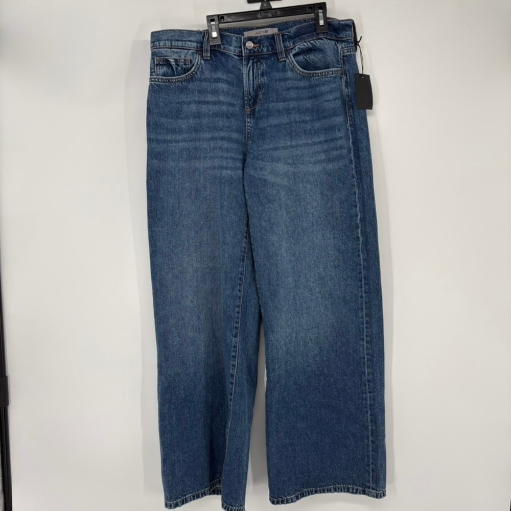 NWT Joe's Jeans Wide Leg Women 31 Blue Tokyo Low Rise Denim